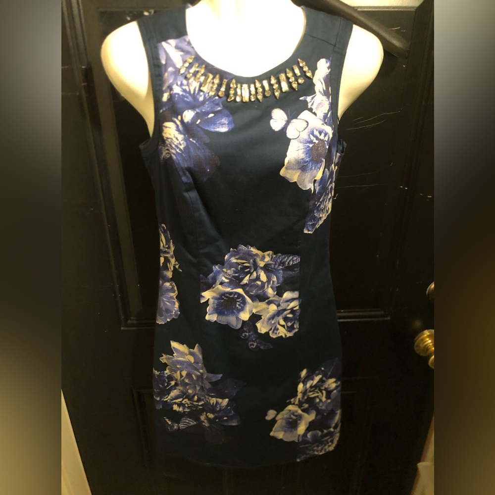 Joules Clothing, lady size 2 blue rhinestone dress